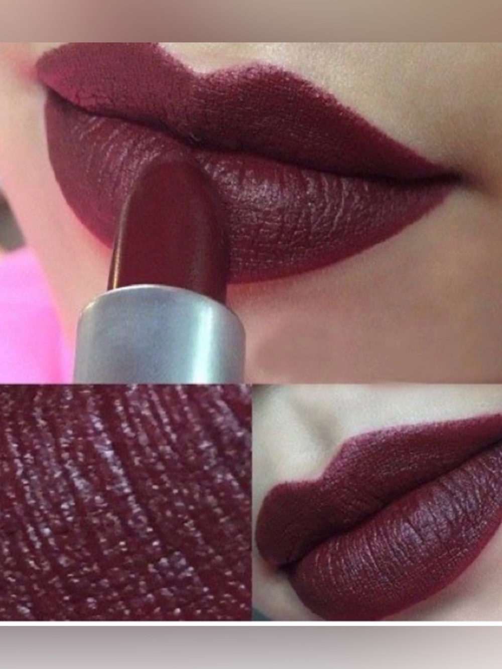 MAC Cosmetics Berry Matte Lipstick - Rich Burgundy Shade